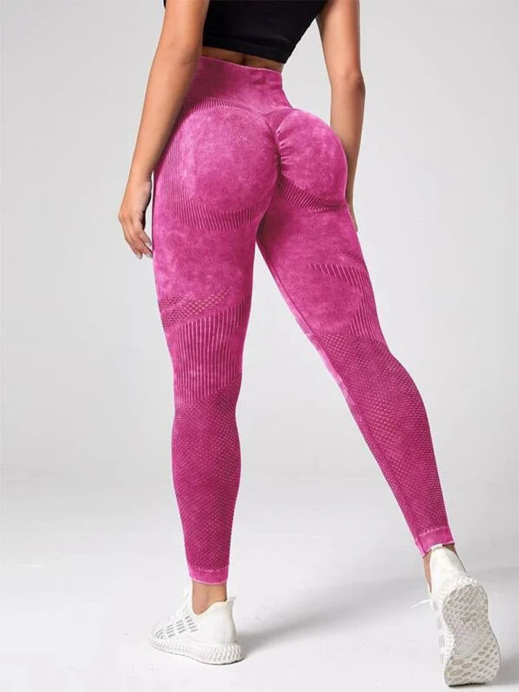 Yoga Tie Dye 2-Piece Sports Leggings Set