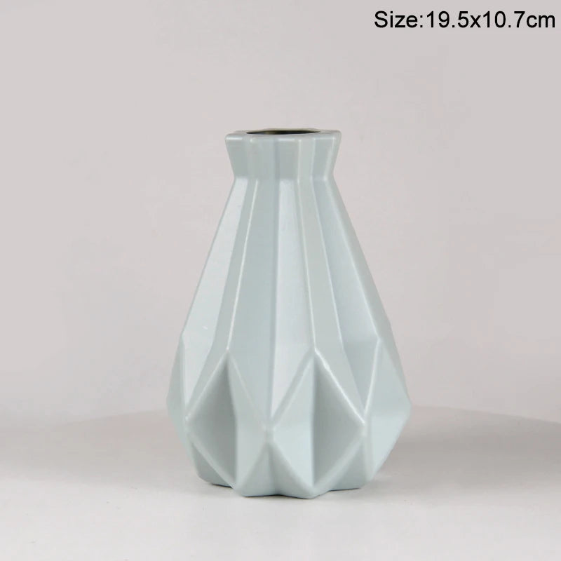 Vase à fleurs en plastique moderne Décoration de maison nordique