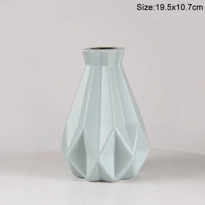 Moderne Blumenvase aus Kunststoff, nordische Heimdekoration