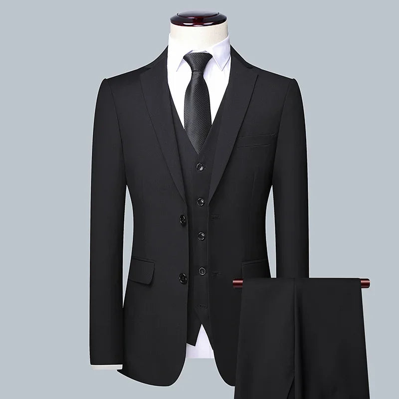 Wedding Solid Color Men suit - 3/2 Business Suit