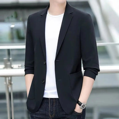 Oversized Black Blazer- Casual Spring Style