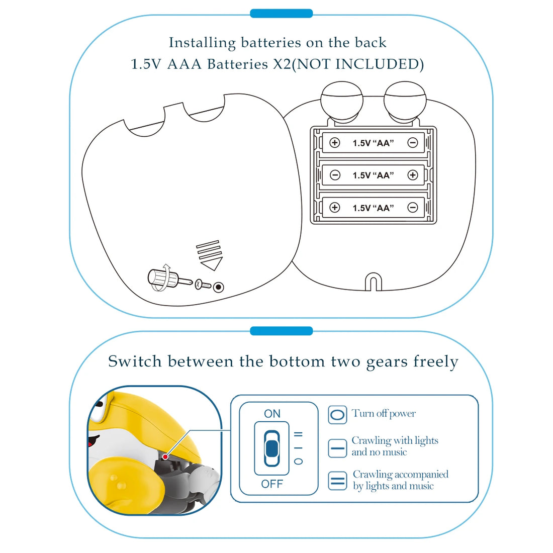 Battery Operated Crab Toys with Lights and Sound