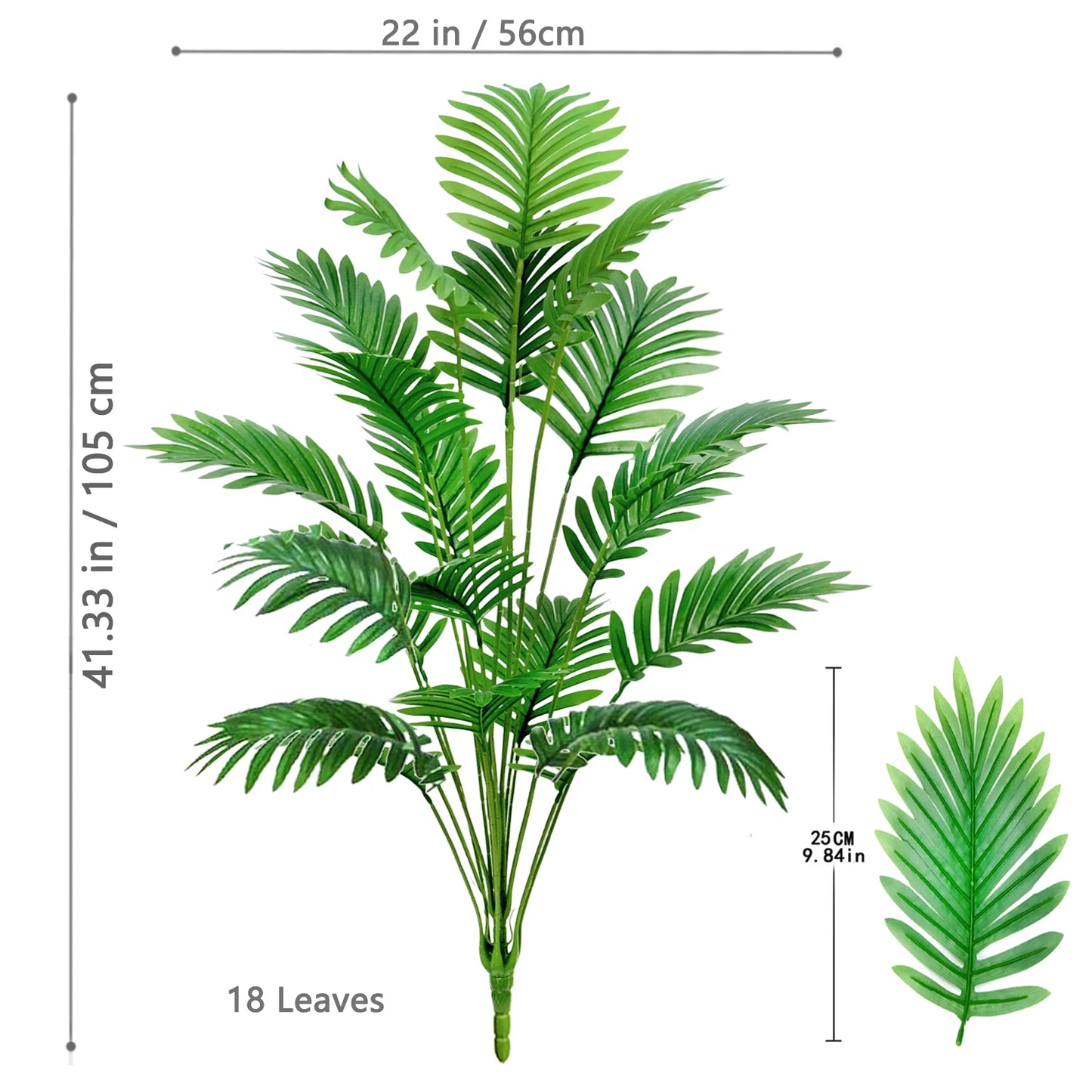 68–125 cm künstliche Palme als Gartendekoration.