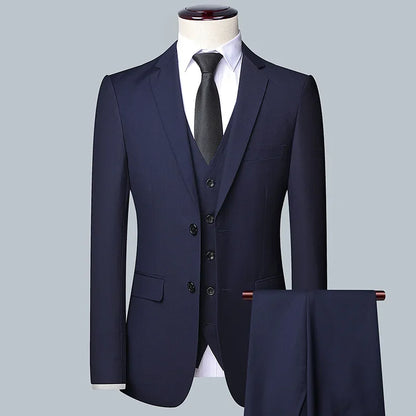Wedding Solid Color Men suit - 3/2 Business Suit