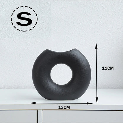 Nordic Style Ceramic Flower Vase Art