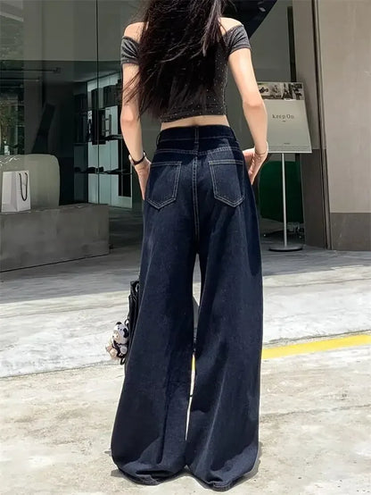 Casual Loose Straight Denim Jeans for Women