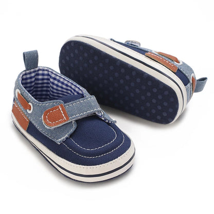Newborn Baby Boys Leather Non-Slip Soft-Sole Infant Shoes