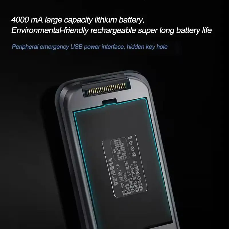 Tuya App Smart Fingerprint Door Lock with Camera