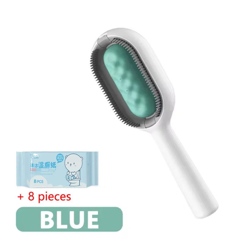 Doppelseitige Haarentfernungs-Massagebürste für Haustiere