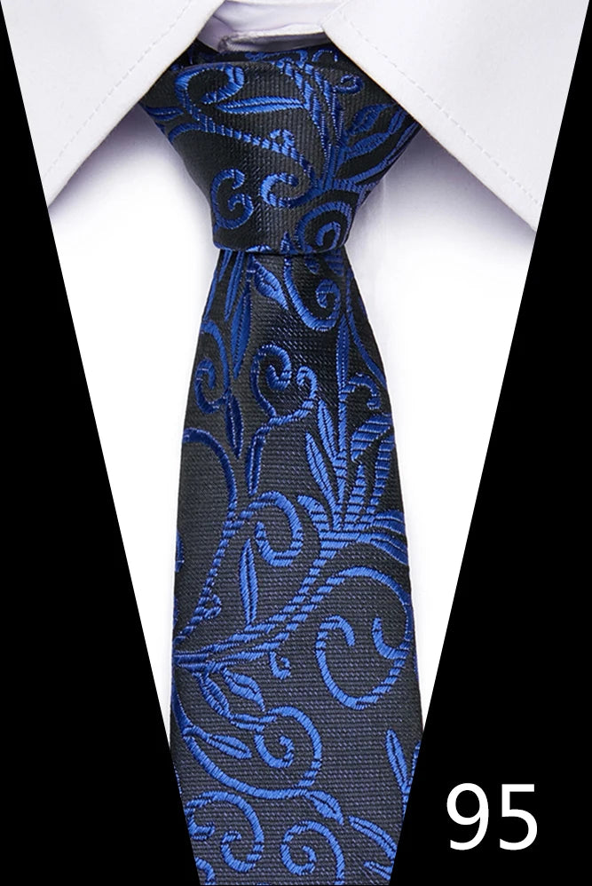 Handgefertigte blau-rot gestreifte Punktekrawatte für Männer