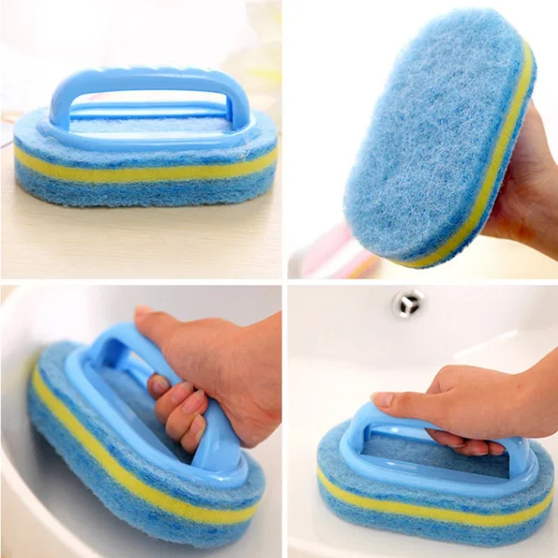 Magic Sponge Cleaning Brush with Handle