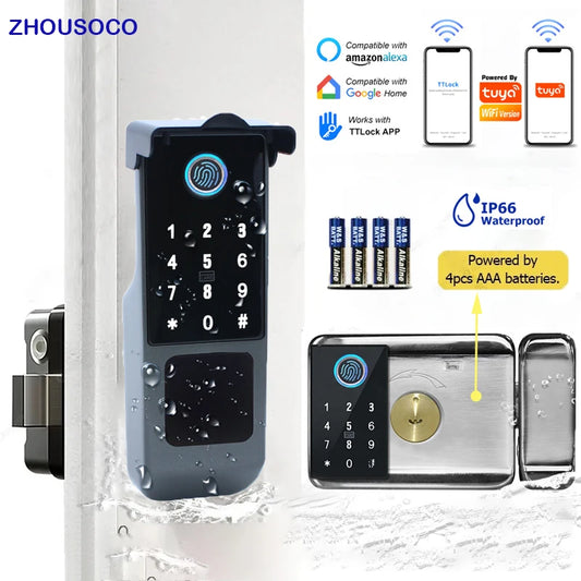 Waterproof Fingerprint Smart Door Lock