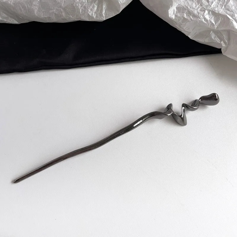 Damen Vintage Essstäbchen Schlangen Haarstäbe