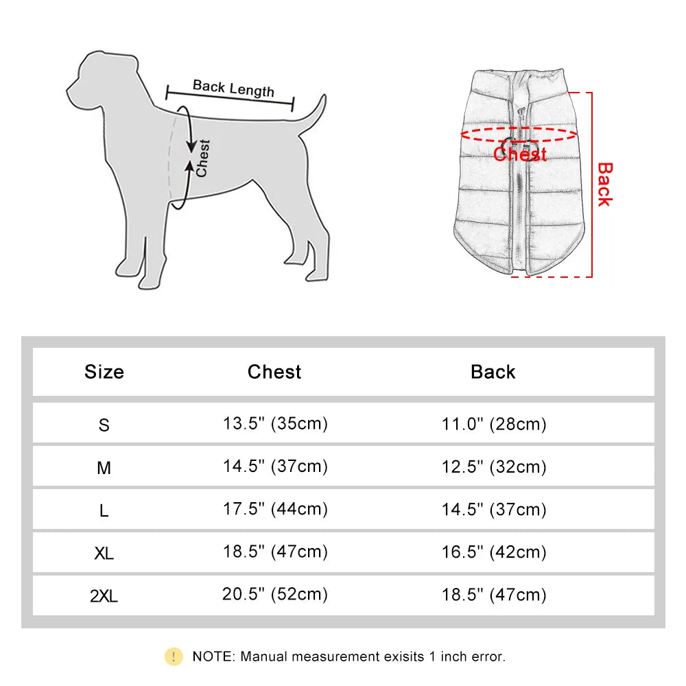 Warme Jacke für kleine mittelgroße Hunde – Haustier-Outfit