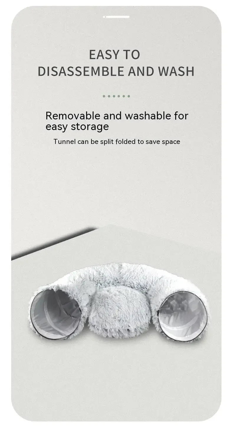 Faltbarer, warmer Haustier-Nest-Tunnel