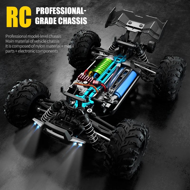 Camion de course tout-terrain RC 2 roues motrices à grande vitesse