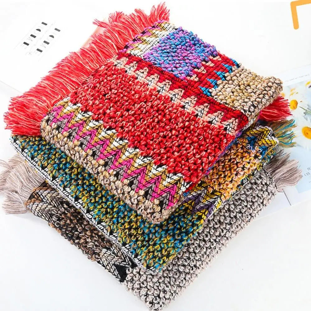 Winter Warm Mongolian Poncho with Tassels for Women