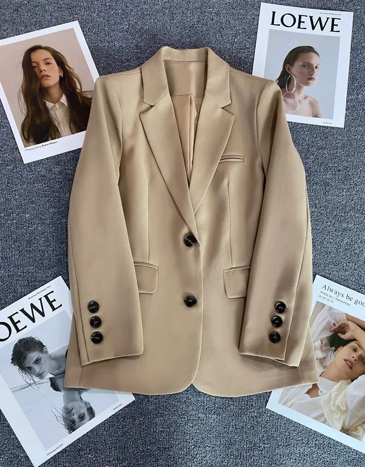 Blazer élégant pour femme de bureau printemps-été