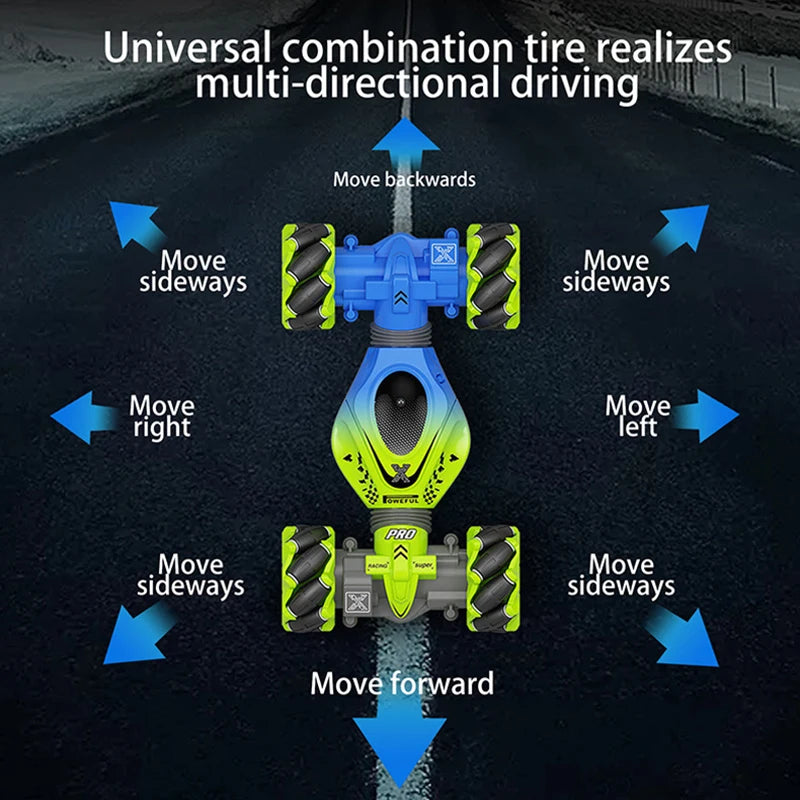 Jouet de voiture RC 4 roues motrices à détection de gestes avec montre