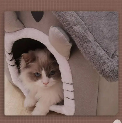 Kleine Hundehütte - Hundehütte für alle Jahreszeiten, zerlegt und gewaschen, Haustierbedarf