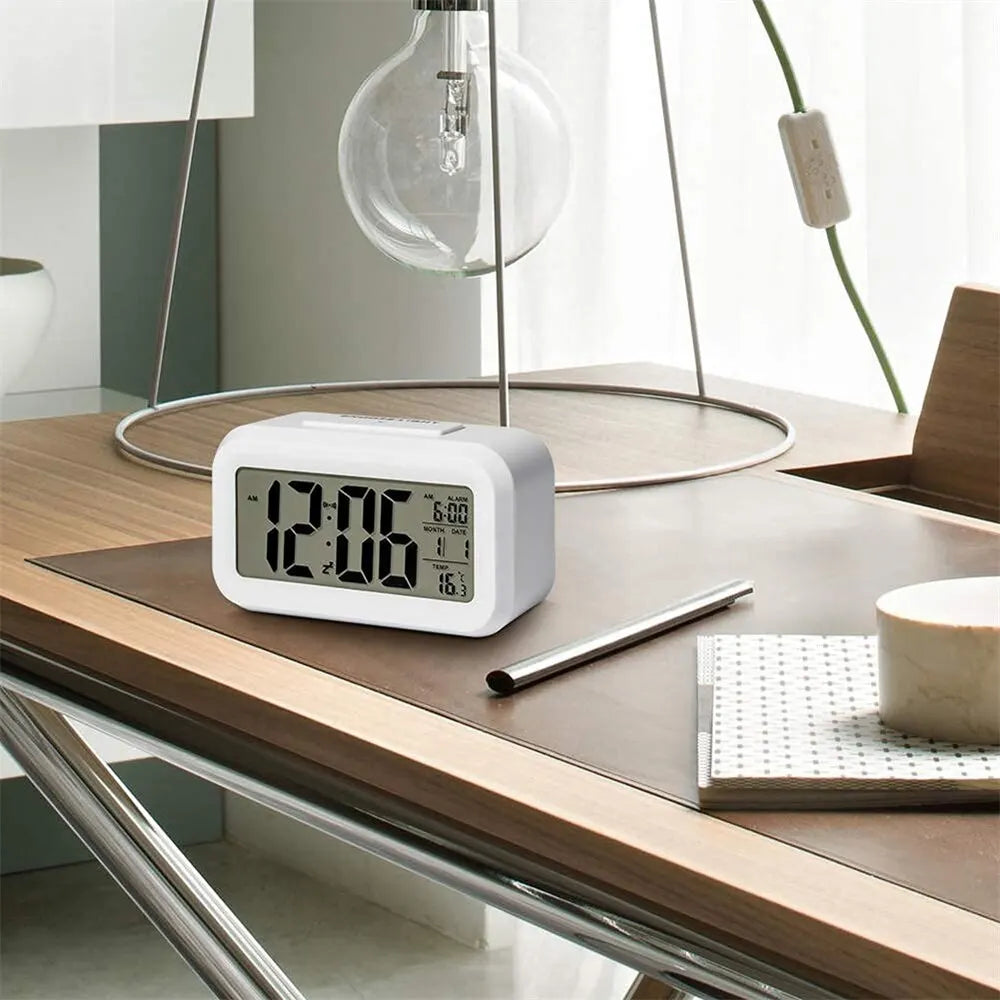 LED Digital Alarm Clock with Backlight Snooze & Calendar Functions