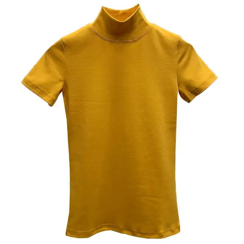 Men's High Neck - Slim Fit Stand Collar T-Shirt