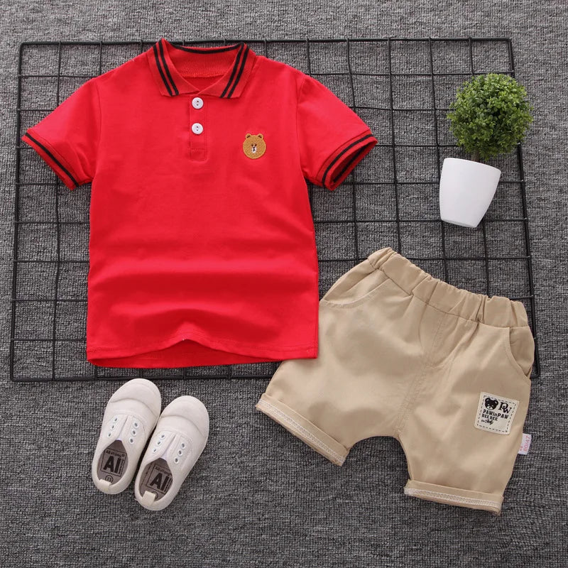 Ensemble polo et short pour bébé garçon