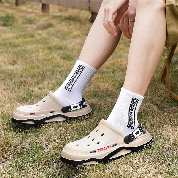 Chaussons Baotou au design élégant avec semelle souple en EVA