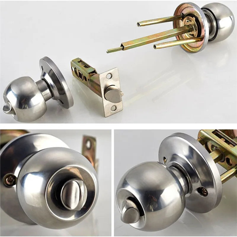 Aluminum Alloy Round Door Knob with Rotation Lock