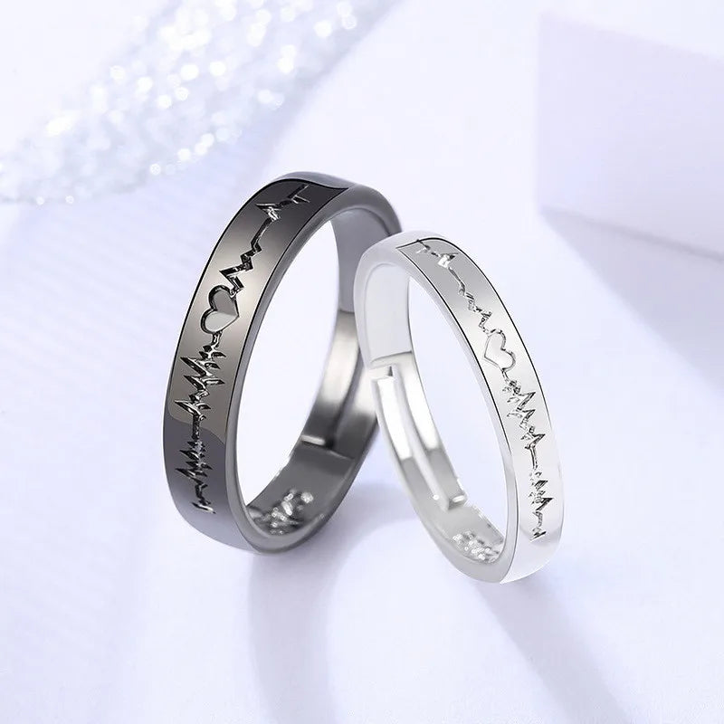 2Pcs Simple and Elegant Moissanite Platinum Wedding Rings