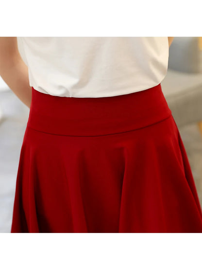 Summer Pleated High Waist Mini Skirt