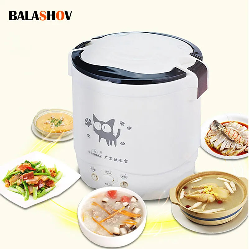 Electric Mini Rice Cooker for Multi-Cooking