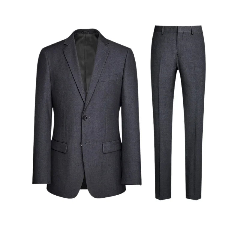 Slim-Fit-Anzug aus Blazer und Hose für Herren im englischen Stil