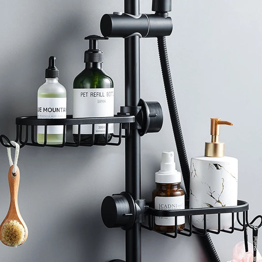 Bathroom Faucet Storage Rack - Shower Soap Holder & Organization Shelves