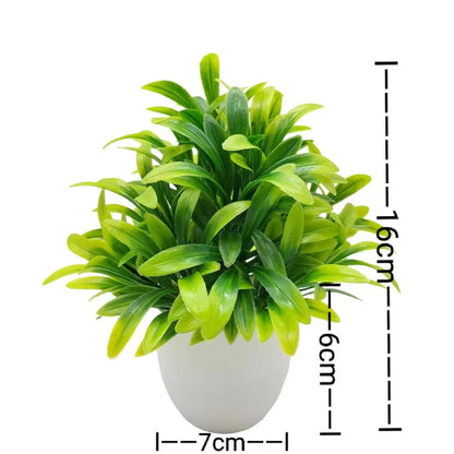 Artificial Plant with Plastic Pot for Home and Office Decor