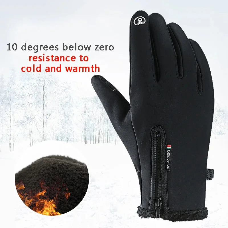 S-XXL Winter Cycling Gloves – Cold-Proof & Waterproof