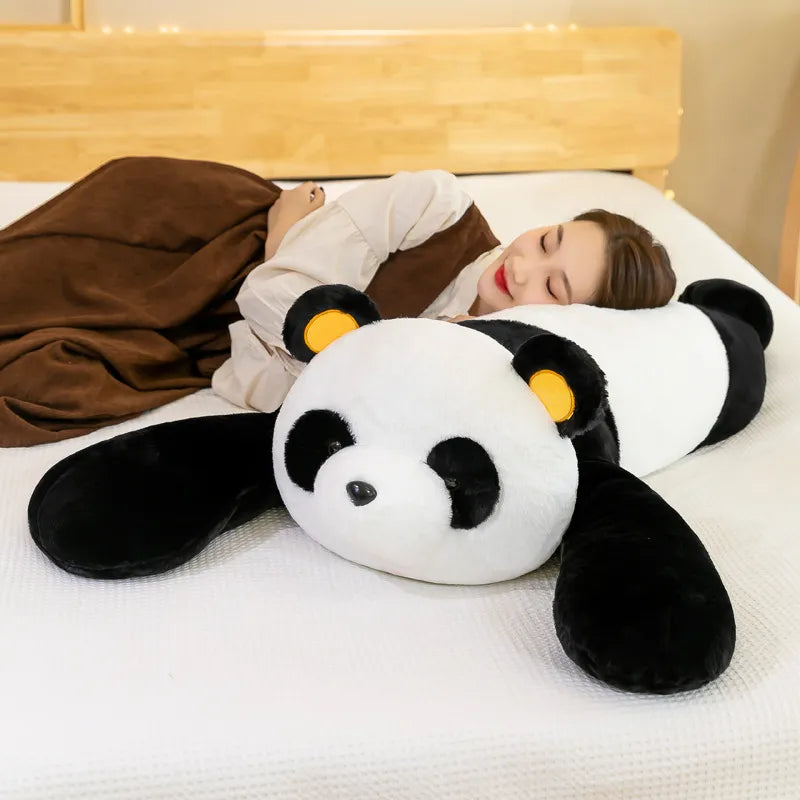 Jouet panda géant - Coussin de poupée en peluche douce