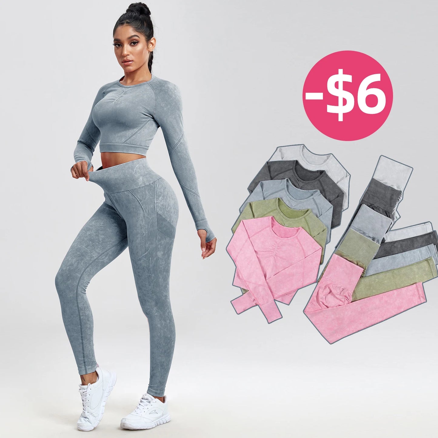 Seamless High-Waist Yoga Workout Set