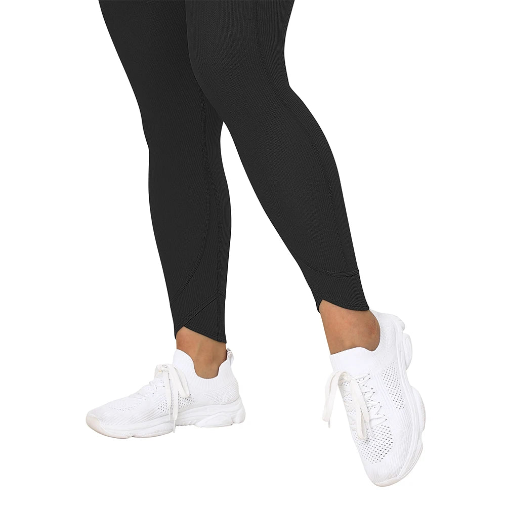 High-Waist Seamless Yoga Leggings