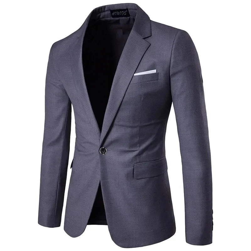 Men's High-Quality Business Suit Blazer - 9 Colors