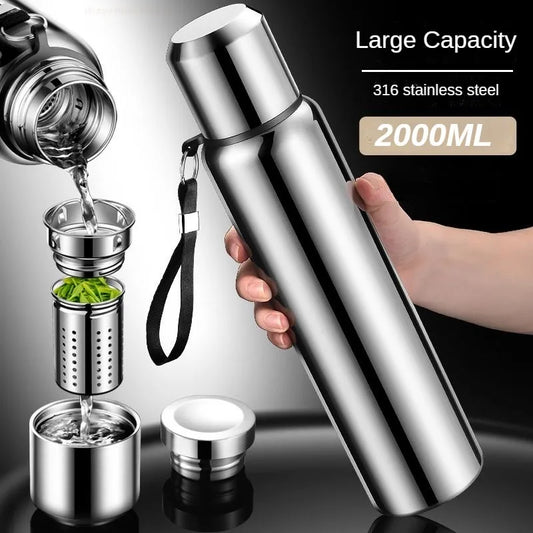 Flacon à vide thermos intelligent en acier inoxydable pour l'extérieur