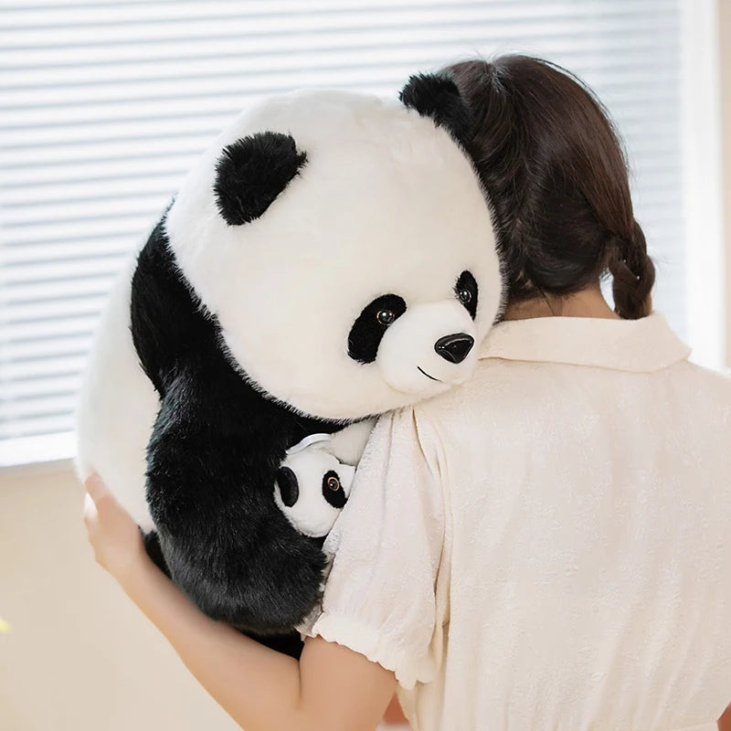 High Quality Funny Cute Mother-Child Panda Plush Toys