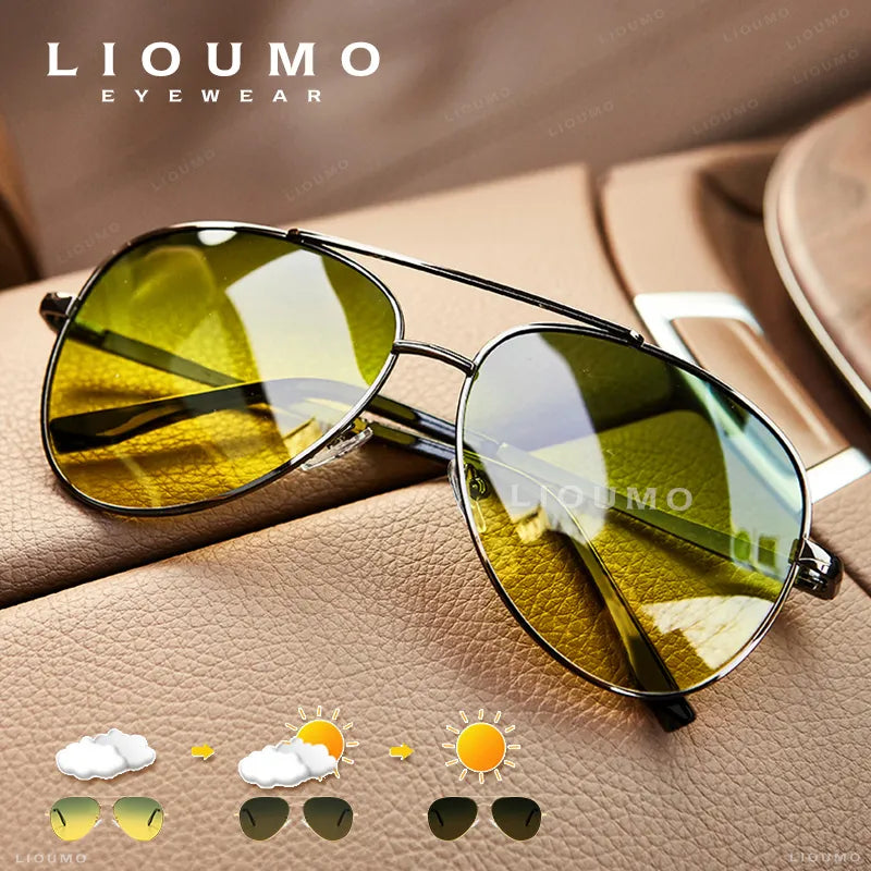 Unisex Polarized Photochromic Sunglasses