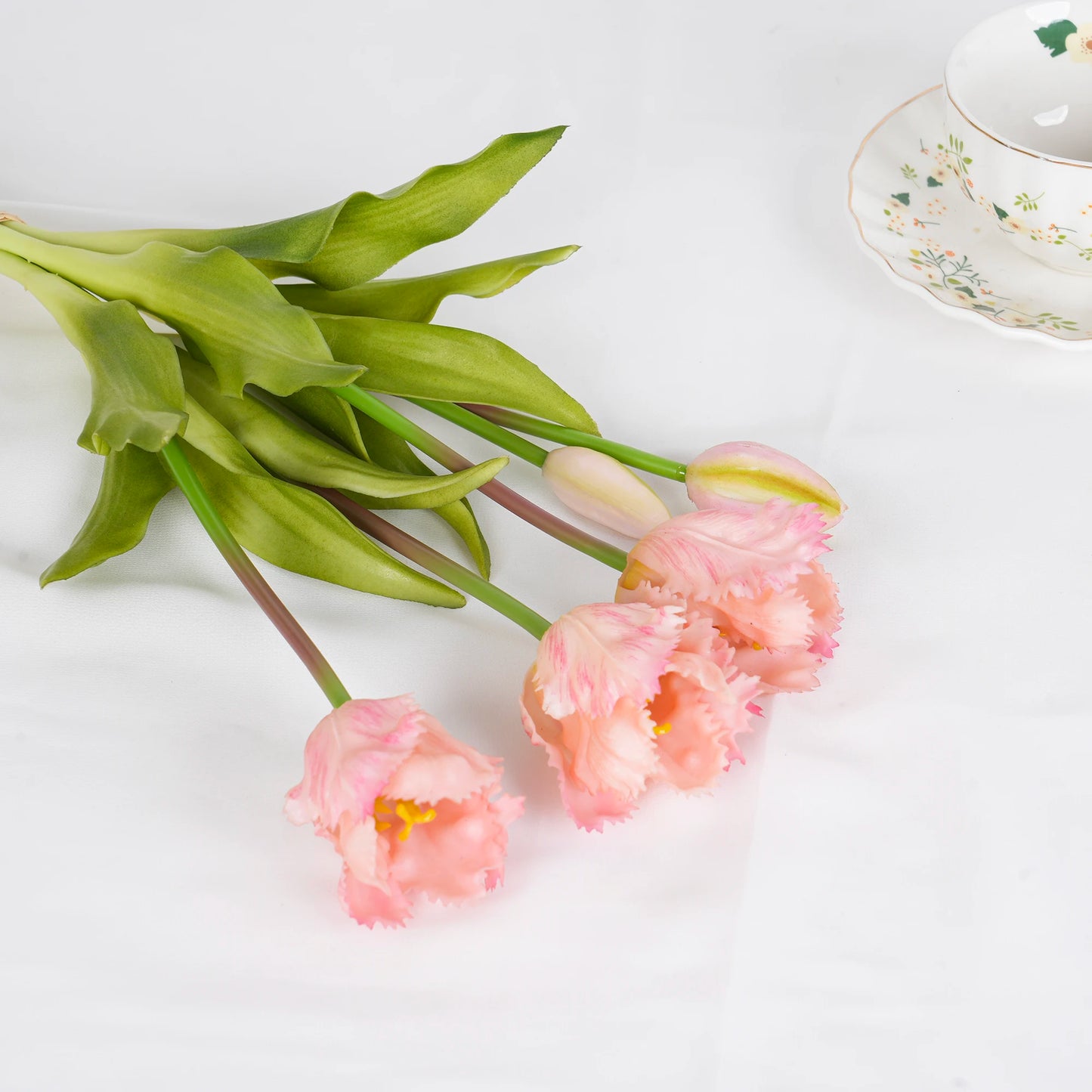 Parrot Wave Tulip Silicone Artificial Flowers