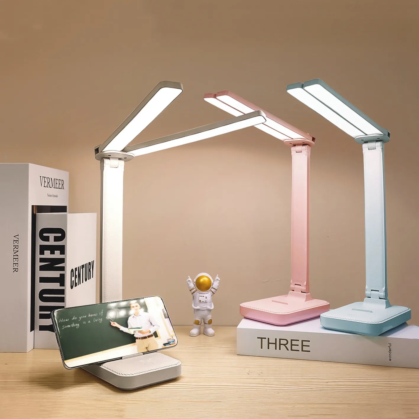 Lampe de bureau LED pliable - Rechargeable