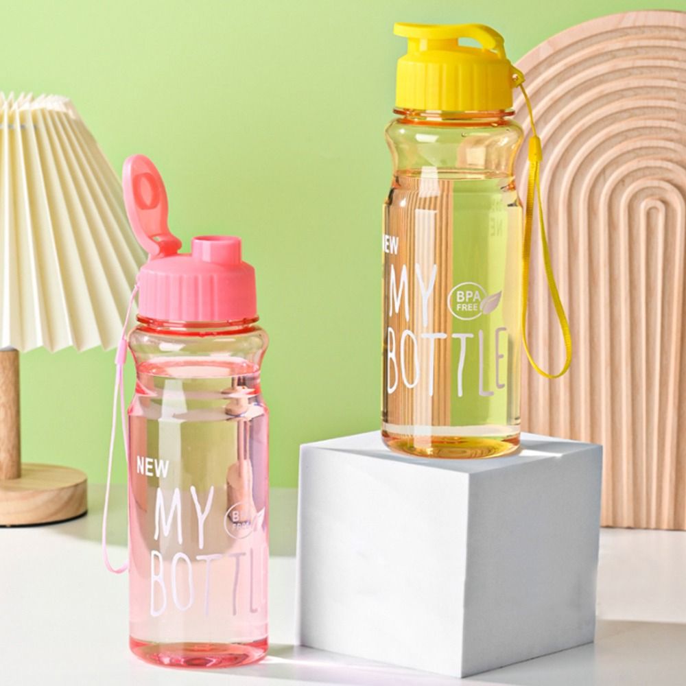 650 ml transparente, auslaufsichere Shaker-Sportwasserflasche