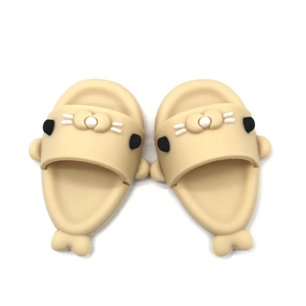 Kid's Open Toe Junior Cute Shark Slippers