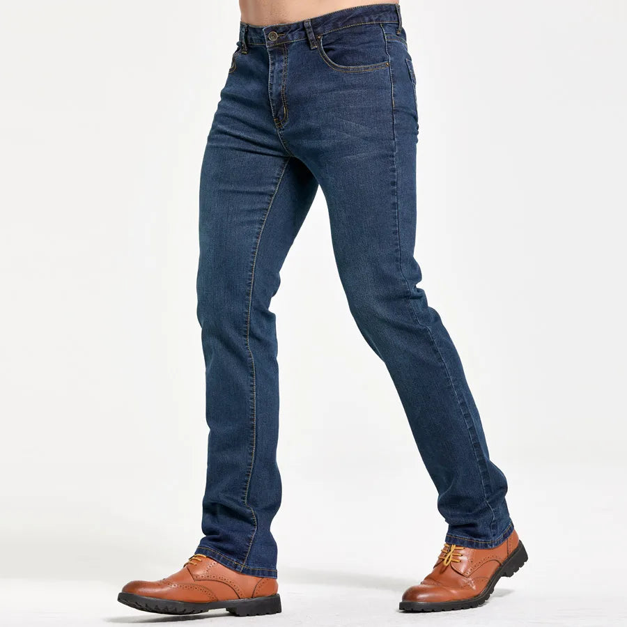 Klassische Slim Fit Blue Jeans für Herren