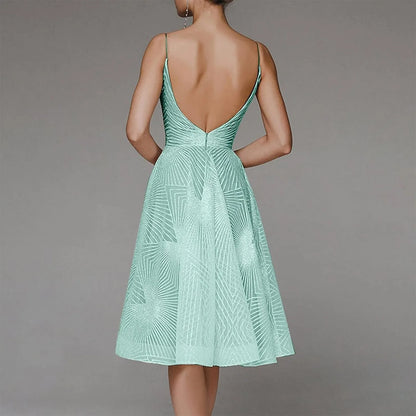 Luxury Women Embroidery Party Dress Sexy Suspenders Embroidered Sleeveless Evening Dresses Women Fashion Prom Dress Vestidos