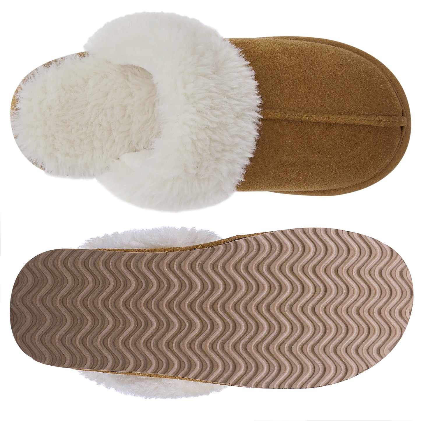 Comwarm Fluffy Fur Winter Slippers for Women